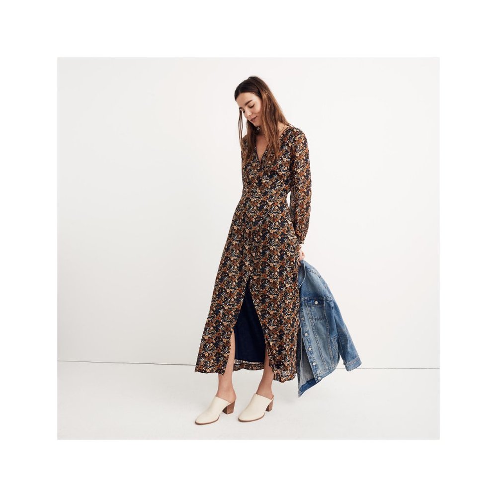 Madewell Nightflower Maxi Dress in Prairie Blossoms
